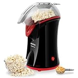 Cecotec Macchina per Popcorn Elettrica Fun&Taste P'Corn, 1200 W, Convezione, Popcorn Pronti in 2 Minuti, Include Cucchiaio Dosatore, Facile da Pulire, Protezione contro il Surriscaldamento