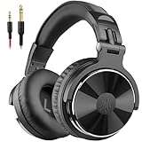 OneOdio Pro 10 Cuffie Over Ear, Cuffie Cablate con Shareporte Microfono, Jack 3,5 mm e 6,35 mm, Cuffie perRegistrazione, Mixaggio, Monitoraggio in Studio, DJ, Chitarra,Podcast, Cellulare, PC