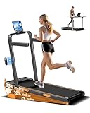 LONTEK Tapis Roulant Salvaspazio Elettrico con Inclinazione 16%, 10KM/H Tapis Roulant Elettrico Pieghevole, Schermo LED, Telecomando, 3.0 CV Mini Walking Pad, Tapirulan da Casa, Carico Massima 136KG
