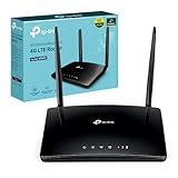 TP-Link Archer MR402 Router WiFi con SIM, Router 4G LTE WiFi Dual-Band AC1200Mbps, 3 Porte LAN e 1 LAN/WAN, Plug & Play, 2 Antenne LTE Smontabili, QoS, Onemesh