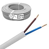 ELETTROCAVI K - CAVO ELETTRICO FROR 2x6 mm² GOMMATO ANTIFIAMMA FLESSIBILE BIPOLARE 2 POLI 450/750V CPR PROFESSIONALE MADE IN ITALY 10 METRI