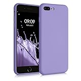 kwmobile Custodia Compatibile con Apple iPhone 7 Plus/iPhone 8 Plus Cover - Back Case per Smartphone in Silicone TPU - Protezione Gommata - lavanda lilla