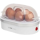 Clatronic EK 3497 Bollitore Uova, Bianco/Argento
