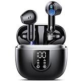 2026 Cuffie Bluetooth 5.4, Auricolari Bluetooth 45Ore, Cuffie Wireless In Ear HiFi Stereo cor LED Display, Cuffie Senza Fili Cancellazione Rumore, Cuffiette Sport IP7 Impermeabili, Headphones Nero