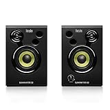 Hercules DJMonitor 32 – Monitor DJ attivi a 2 vie compatti con altoparlanti da 3,5' per studio e DJ