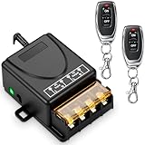 Interruttore con telecomando, interruttore wireless AC110v/220v/230v/240v, interruttore RF a relè 40A con portata lunga 300M piedi, per cancelli scorrevoli, luci e sistemi di allarme antifurto