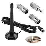 Antenna Radio Dab Fm Telescopica con Base Magnetica, 75 Ohm Antenna TV Interna Compatibile con Sintonizzatori Stereo, Ricevitori Av, Amplificatori, Sistemi Home Cinema E Hifi