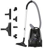 Hoover Aspirapolvere a traino con sacco Telios – Compatto, Silenzioso 69 dBA, Capacità sacco 3,5L, Leggero e con filo, Spazzola Parquet, Raggio d’azione 9,6 m, Filtro polvere EPA12 [TXLZ72HM]