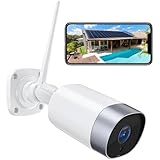 Telecamera Wi-Fi Esterno, Telecamera Esterno 1080P, IP66 Impermeabile, Visione Notturna, Audio Bidirezionale, Rilevamento del Movimento, Compatibile con IOS/Android