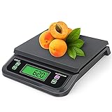 ZCXBHD Bilance Cucina elettroniche 30kg / 1g, Bilancia Digitale for Alimenti Cottura Domestica Cottura di Frutta Bilance multifunzionali (Color : Black, Size : 30kg-1g)