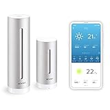 Netatmo Stazione Meteo Intelligente con Sensore Esterno Wireless, Compatibile con Amazon Alexa (Ricondizionato)