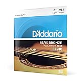 D'Addario Corde Chitarra Acustica| EZ910 Set Ez Great American, Bronzo, 11-52