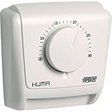 VEMER VE019600 KLIMA 3 - Termostato Meccanico a Membrana di Gas per Caldaia/Condizionatore, Funzione Riscaldamento/Condizionamento, Bianco