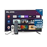 BSL-24T2SATV, Smart TV 24 pollici, LED Full HD 1920x1080, DVBT2, DVB-S2, stick ATV incluso, controllo vocale, Chromecast