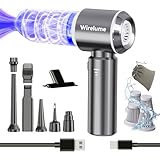 Wirelume Aspirabriciole senza fili potente Aspirapolvere auto portatile 25000Pa forte aspirazione ciclonica soffiaggio motore brushless portatile ricaricabile leggero per peli di animali veicolo casa