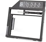SALCAR 2.HDD/SSD SATA (2nd HDD Hard Drive Caddy Plastica) Telaio per Dischi Rigidi con Interfaccia SATA Adapter per 9,5mm SATA Optical Hard Drive Bay