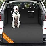 KYG Telo Auto per Cani 185 * 115 * 48 cm Impermeabile Tappetini per Bagagliaio Protezione Universale Posteriore Bagagliaio Nero