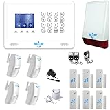 ITALIAN ALARM FUTURA - Allarme Casa WiFi Senza Fili, Kit Antifurto Wireless con Sirena Esterna, Supporta SIM 4G e App Controllo Smart, Compatibile con Sensori Filari. Già Configurato e Video Tutorial