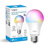 Tapo L530E Lampadina WiFi Intelligente LED Smart Multicolore, E27, Compatibile con Alexa e Google Home, 806 lumen, 9W(Equivalente 60 W), Controllo Remoto tramite APP