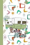 Retro at Heart 1950s theme compact notebook Vintage Camper Trailer