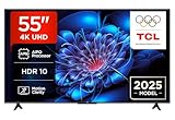 TCL 55P6K TV LED Direct da 55', TV HDR 4K, Smart TV con tecnologia Google TV (Dolby Audio, Motion Clarity, compatibile con Google Assistant e Alexa)