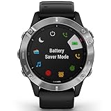 Garmin fēnix 6 - GPS Smartwatch Multisport 47mm, Display 1,3”, HR e saturazione ossigeno al polso, Pagamento contactless Garmin Pay, Colore Nero/Siver