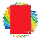 Bm – BeMore – Color Basic 0110601 – Quaderno Formato A4 – Rigatura B – Righe Con Margini Per 3° Elementare – Carta 80G/Mq – Colori Assortiti – Confezione 10 Pezzi