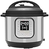Instant Pot Duo 7-in-1 Pentola a Pressione / Vaporiera / Scaldavivande in Acciaio Inossidabile Spazzolato, Adatta a Cucinare Riso, Zuppa, Verdura e Yogurt a Cottura Lenta, 5,7L