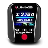 UNIKS - RAPID PRO, Tester per la Misura di Resistenza di Terra, Verificatore Differenziali RCD e Prova Prese, Tester Elettricista Tascabile Made in Italy, Test per Tempo D’intervento Differenziale