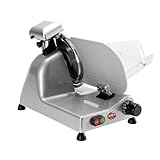 RGV affettatrice Lusso 25 GS Silver, Made in Italy, Lama Ø 250 mm, 140 W, Alluminio, Argento