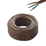 Cavo Elettrico Besser Marrone 3x1,5 (25 mt) Isolante Multipolare per Impianti Elettrici e Tubazione