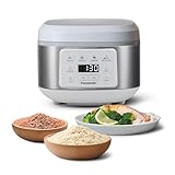 Panasonic SR-DA152WXE Cuociriso Automatica con Vapore, 1,5 litri (8 porzioni), Fuzzy Logic, Indicazione Livello Acqua, Senza BPA, Mantenimento in Caldo, Avvio Ritardato, Bianco