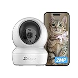 EZVIZ C6N Telecamera Wi-Fi Interno 1080p Videocamera Sorveglianza Interno Pan/Tilt/Zoom Compatibile con Alexa, Rotazione a 360°, Visione Notturna, Tracciamento del Movimento e Audio Bi-direzionale