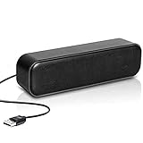 Mini altoparlante per PC, mini barra audio portatile,con alimentazione USB, PC Stereo Portatile per Computer Notebook Laptop e banco cassa