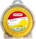 Oregon Filo per Decespugliatore Rotondo in Nylon Resistente, Adatto per Erba Alta, Rifiniture e Vegetazione Fitta, Compatibile con Numerosi Marchi, 3,5 mm x 124 m (69-377-Y)