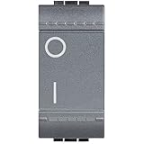 BTicino SL4002NF Livinglight Interruttore Bipolare Illuminato N, Antracite