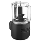 KitchenAid Tritatutto senza fili - Go Cordless - 1,18L - 2 velocità e pulse - Lama inox e frusta - Compatto e versatile - 25 minuti di utilizzo - Nero - Con batteria