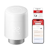 SwitchBot Termostato smart per termosifone, Bluetooth con controllo da app e timer, risparmio energetico, installazione facile, compatibile Alexa, Apple Casa e Google Home (richiede SwitchBot Hub)