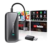 OTTOCAST Play2Video Ultra, 2026 Adattatore Wireless CarPlay & Android Auto con Netflix/YouTube/IPTV/Prime Video integrati, Box AI di Android 12.0 per veicoli con CarPlay cablato di fabbrica