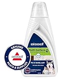 BISSELL Multi-Surface Pet, Per Pavimenti Duri, Legno Massello, Piastrelle, Laminato, Tappetti e Moquette, Rimuove le Macchie e Rinfresca, 1L, Compatibile con CrossWave Series, 2550