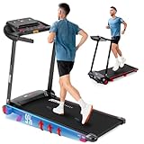 Tapis Roulant Pieghevole FITFIU Fitness Inclinazione 9% e Velocità Regolabile 14 km/h Connettività APP e Altoparlanti Integrati 12 Programmi e Motore 2.0 HP con Supporto per Tablet MC-90