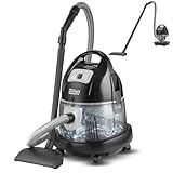 Zilan - Aspirapolvere con filtro ad acqua senza sacchetto H20, potenza di aspirazione 2000 W, aspirapolvere senza sacchetto, tubo flessibile a 360°, adatto per allergici, adatto per pavimenti e