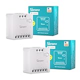SONOFF Contatto Pulito MINI-D Interruttore Intelligente | WiFi 2.4G | 8W | Protocollo Matter compatibile con Alexa, Google Home, Home Assistant | Per porte di garage, controllo caldaia, ecc.2 pezzi