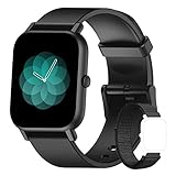 Blackview Smartwatch,Orologio Fitness Tracker Uomo,1,3' Touch Schermo Smart Watch con Saturimetro (SpO2)/Contapassi/Cardiofrequenzimetro/Notifiche Messaggi,Monitor del Sonno per Sport(2 Cinturini)