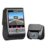 VIOFO 4K Dash Cam Wi-Fi, A129 Pro, 3840 * 2160P Telecamera per Auto Doppia Ultra HD 4K Sony 8MP Sensore GPS, 3 Modalità Parcheggio Avanzato, G-sensor, WDR, Registrazione Continua, 256GB Supporto