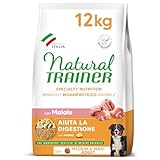 Natural Trainer Sensitive No Gluten Cibo per Cani Adulti con Maiale - 12kg