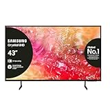 Samsung Smart TV 43' UE43DU7170UXZT, Crystal 4K UHD, 4K Upscaling, Slim Look, DVBT-2, Q-Symphony & OTS Lite, Integrato con Bixby, comp con Alexa e Google Assistant, Black