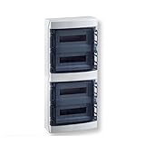 CENTRALINO A PARETE 72 MODULI TENUTA STAGNA IP65 COLORE GRIGIO CON SPORTELLO