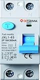 IXTRIMA Interruttore Differenziale Puro 2P 16A 300mA 220V-6KA 300mA per Guida DIN - 2 Moduli DIN - Protezione Circuiti e Sicurezza Impianti