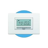 CAME Cronotermostato digitale TH/350 da incasso cover bianca a batterie programmazione settimanale della temperatura su tre livelli e controllo temperatura differenziale e proporzionale-integrale
